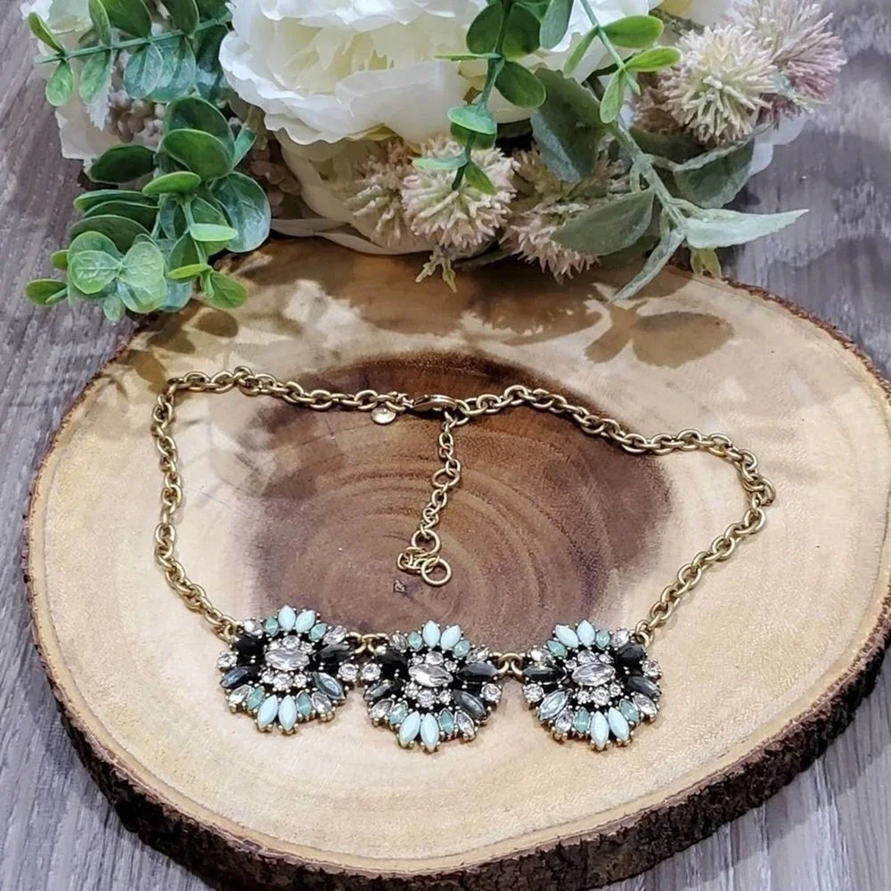 J. Crew green‎ statement necklace